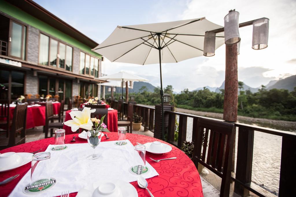 Thavisouk Riverside Hotel Vangviang Kültér fotó